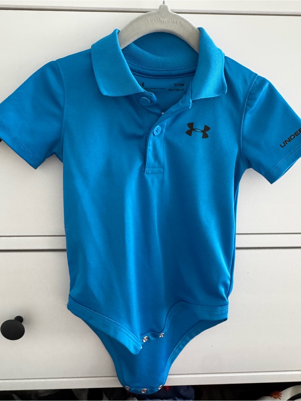 Under Armour Toddler Blue Polo Bodysuit - 9-12 mo